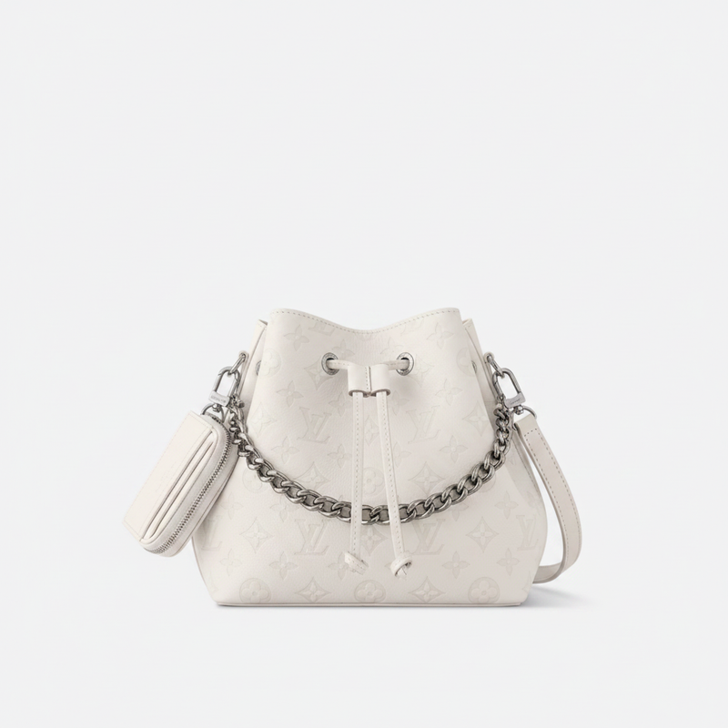 Monogram Leather Shoulder Bag