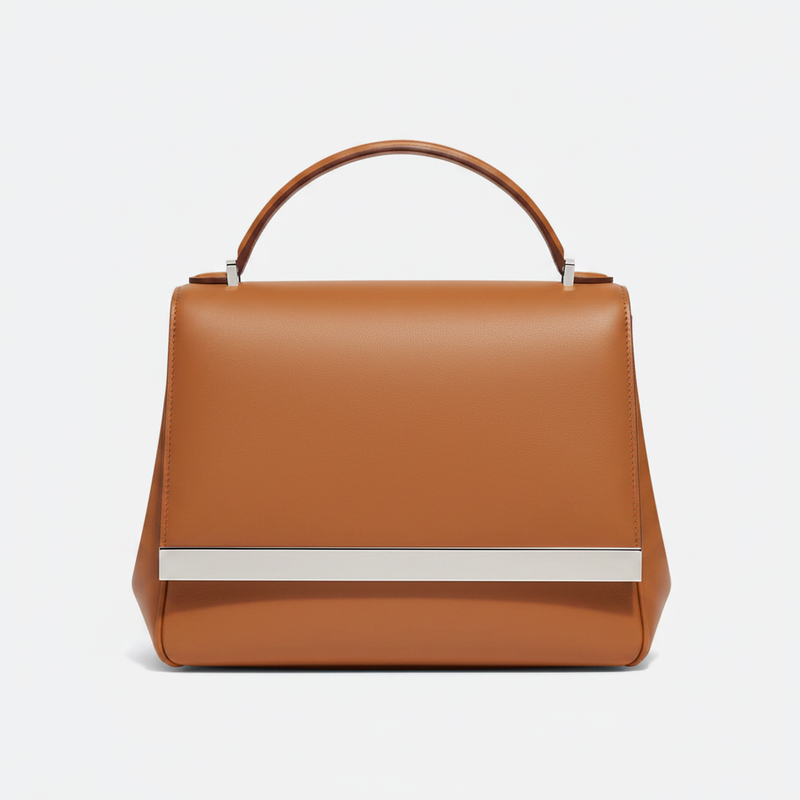 Small Gold Leather Shoulder Bag
