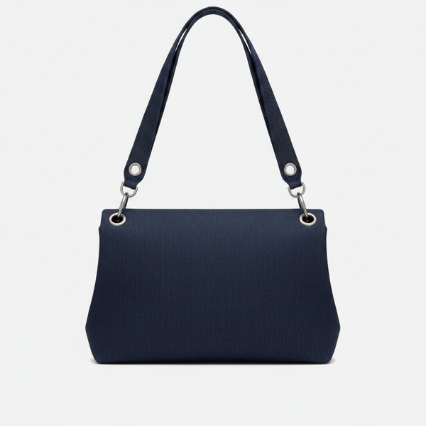 Quilted Denim Puffer Bag