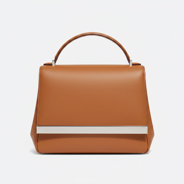 Small Gold Leather Shoulder Bag